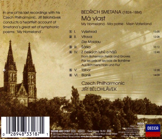Jiri Belohlavek: Smetana Ma Vlast [CD]