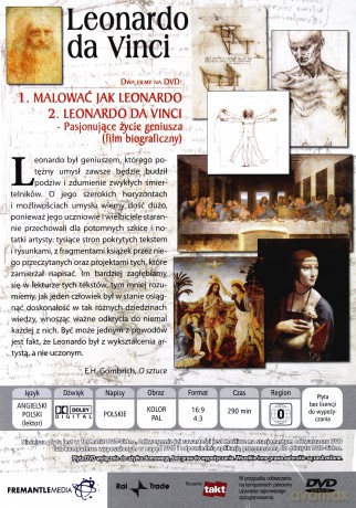Leonardo da Vinci. Wielka kolekcja sławnych malarzy [DVD]