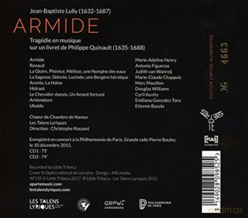 Lully: Armide Les Talens Lyriques Rousset [2CD]