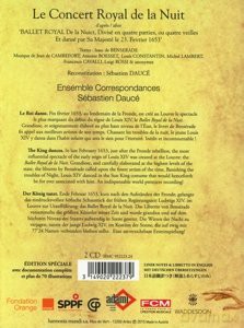 Ensemble Correspondances: Le Concert Royal De La Nuit Dauce  [2CD]