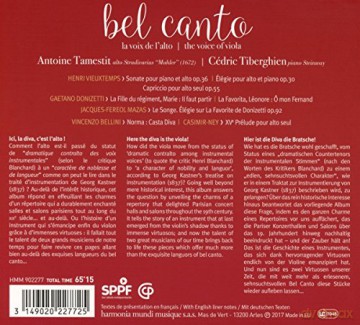 Bel Canto: Tamestit Tiberghien (digipack) [CD]