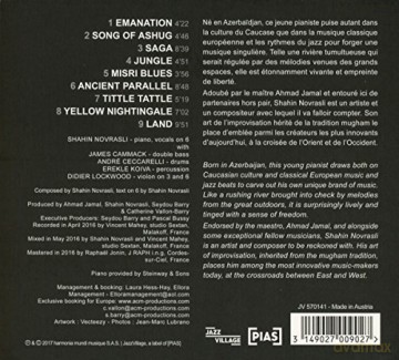Shahin Novrasli: Emanation (digipack) [CD]