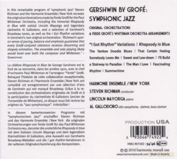 Gershwin By Grofe: Harmonie Ensemble New York [CD]