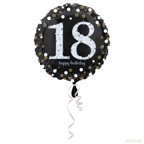 Balon foliowy okrągły 43 cm 18-urodziny