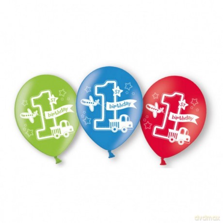 Balony lateksowe All aboard 27,5 cm 6 sztuk