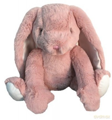 Króliczek Kacperek różowy 30 cm