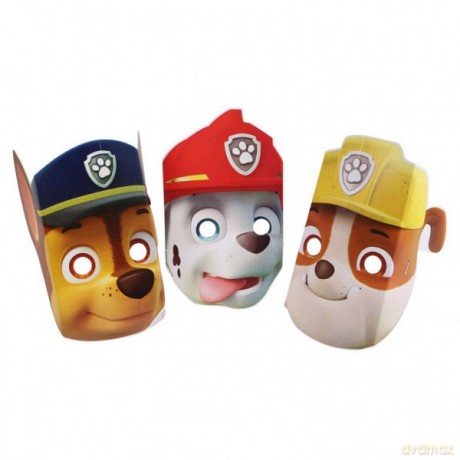 Maski Psi Patrol, 8 sztuk