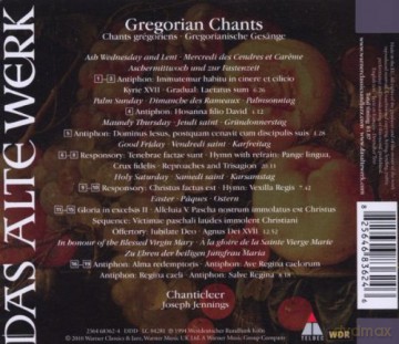 Chanticleer: Mysteria Gregorian Chants [CD]