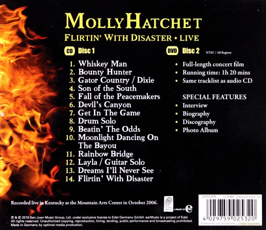 Molly Hatchet: Flirtin' With Disaster Live [CD]+[DVD]