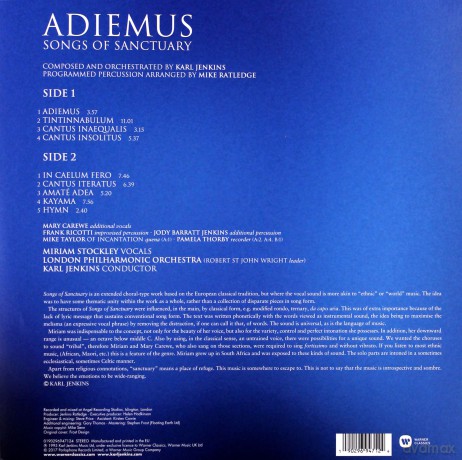 Stockley & Ratledge: Adiemus - Songs Of Sanctuary [Winyl]