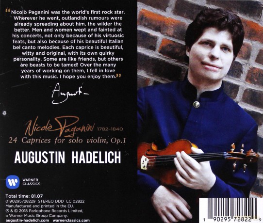 Augustin Hadelich: Paganini: 24 Caprices [CD]