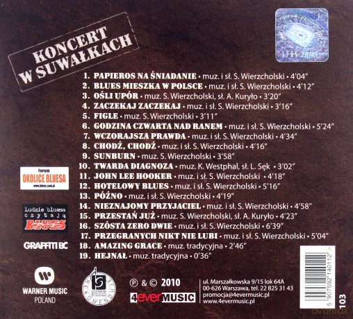 Sławek Wierzcholski i Jan Błędowski: Koncert w Suwałkach [CD]