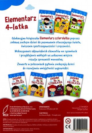 Elementarz 4-latka [KSIĄŻKA]