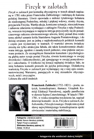 Fircyk w zalotach - Franciszek Zabłocki [KSIĄŻKA]