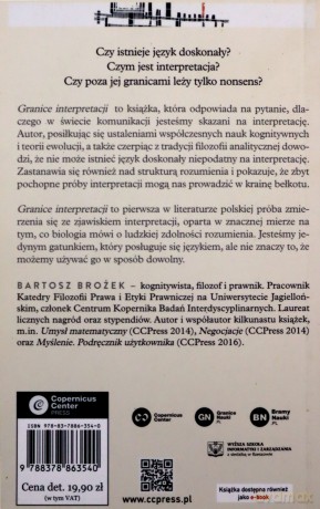 Granice interpretacji - Bartosz Brożek [KSIĄŻKA]