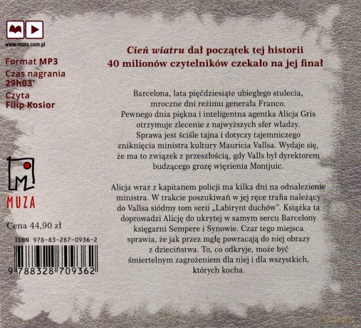 Labirynt duchów - Carlos Ruiz Zafon [AUDIOBOOK]