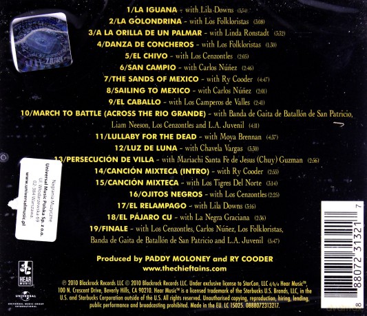 The Chieftains Feat. Ry Cooder: San Patricio [CD]