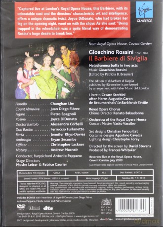 Joyce Didonato/ Antonio Pappano/ Flo: Il Barbiere Di Siviglia (DVD Ntsc) [2DVD]