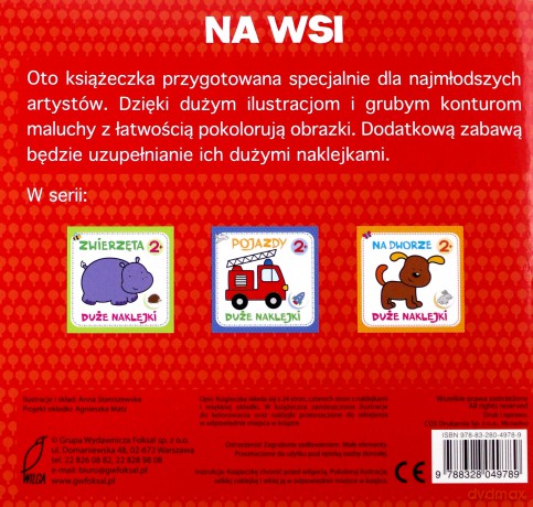 Na wsi. Duże naklejki [KSIĄŻKA]