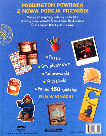 Paddington 2. Księga gier i zabaw z naklejkami 150 naklejek [KSIĄŻKA]
