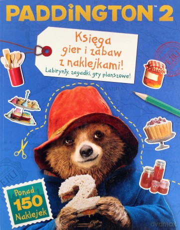 Paddington 2. Księga gier i zabaw z naklejkami 150 naklejek [KSIĄŻKA]