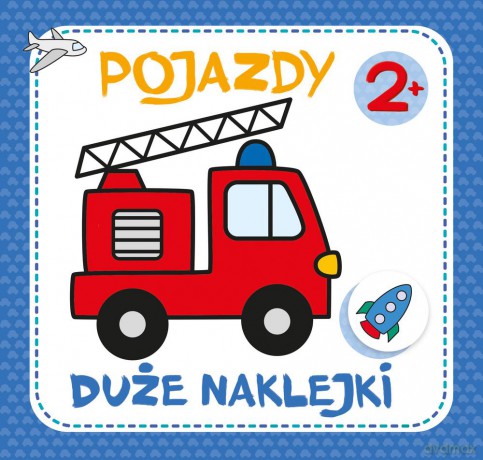 Pojazdy. Duże naklejki [KSIĄŻKA]