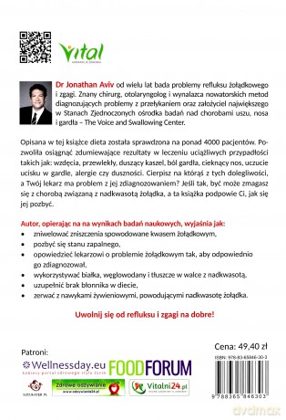 Ukryte przyczyny refluksu i zgagi. 28-dniowy program uzdrawiania - Jonathan Aviv [KSIĄŻKA]