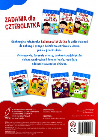 Zadania dla czterolatka [KSIĄŻKA]