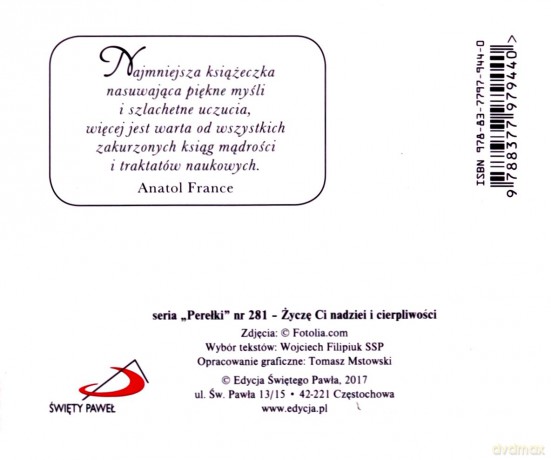 Życzę ci nadziei i cierpliwości. Perełki [KSIĄŻKA]
