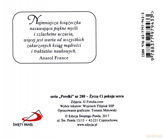 Życzę ci pokoju serca. Perełki [KSIĄŻKA]