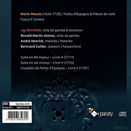 Bernfeld Marais: Fuoco E Cenere Folies D Espagne (digipack) [CD]