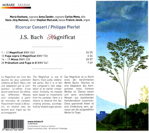 Bach: Magnificat Consort Pierlot (digipack) [CD]