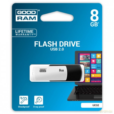 GOODRAM Pendrive 8GBUSB2.0 czarno-biały 8 GB COLOR USB 2.0 czarno-biały