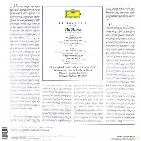 William Steinberg: Holst The Planets [Winyl]