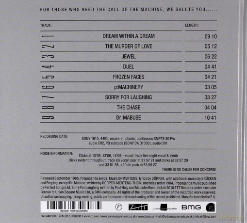 Propaganda: A Secret Wish [CD]