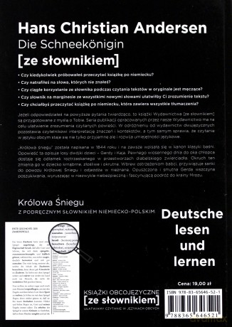 Die Schneekonigin - Królowa Śniegu z podręcznym słownikiem niemiecko-polskim - Hans Christian Andersen [KSIĄŻKA]
