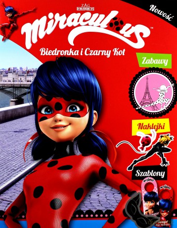 Miraculous. Biedronka i Czarny Kot (Tom 2) Zabawy, naklejki, szablony [KSIĄŻKA]