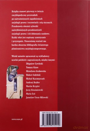 Socjologia prawa. Główne problemy i postacie - Andrzej Kojder, Zbigniew Cywiński [KSIĄŻKA]