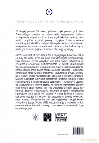 Sztuka - polityka - kultura. Wybór listów - Jacob Burckhardt [KSIĄŻKA]
