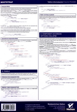 Tablice informatyczne. Bootstrap - Szymon Pendolski