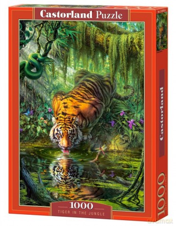 CASTOR 1000 el. Tygrys w dżungli [PUZZLE]