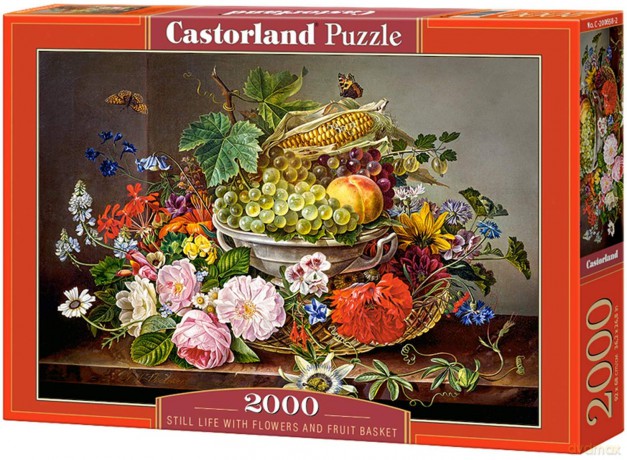 CASTOR 2000 el. Koszyk owoców i kwiatów [PUZZLE]