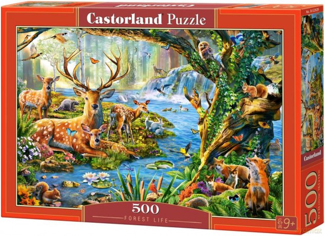 CASTOR 500 el. Leśne życie [PUZZLE]