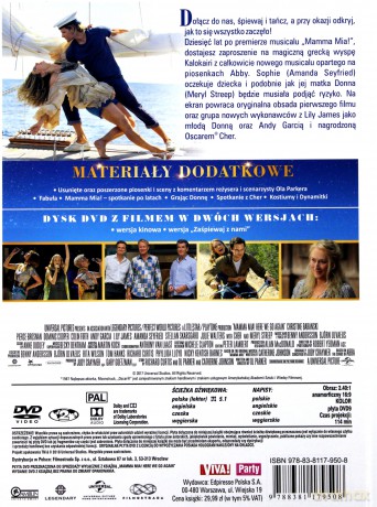 Mamma Mia! Here We Go Again (booklet) [DVD]