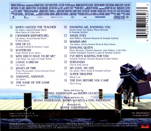 Mamma Mia! Here We Go Again soundtrack [CD]