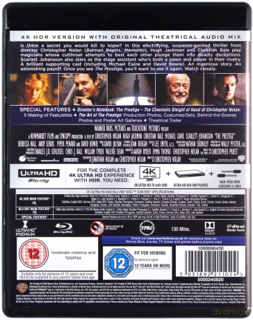 Prestiż [Blu-Ray 4K]+[Blu-Ray]