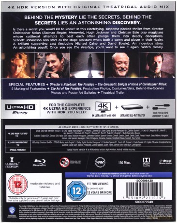 Prestiż [Blu-Ray 4K]+[Blu-Ray]
