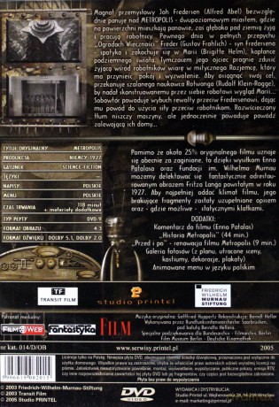 Metropolis (1927) [DVD]