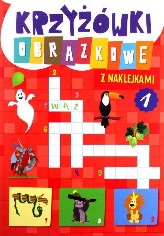 Krzyżówki obrazkowe z naklejkami [KSIĄŻKA]