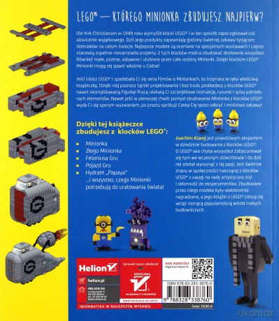 Minionki. Stwórz ciekawe projekty z klocków LEGO - Joachim Klang [KSIĄŻKA]